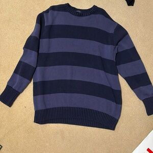 John Galt Striped Navy Sweater Brandy Melville